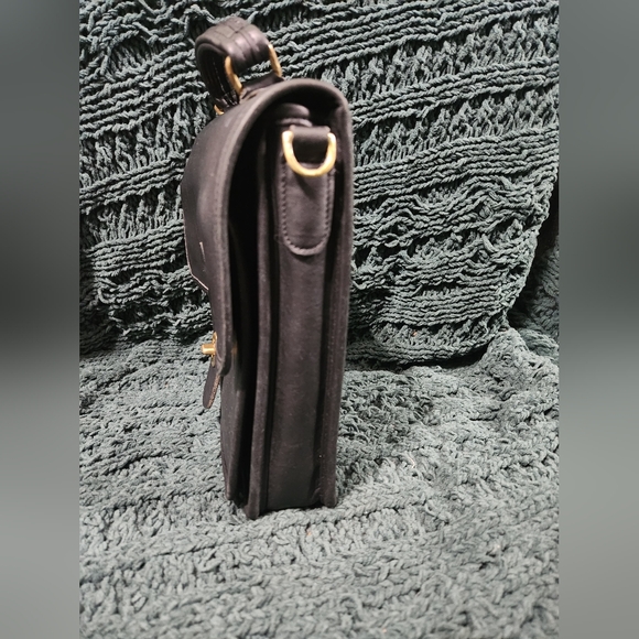 Vintage Coach Black Station Bag #5130 Made In Costa Rica - Picture 12 of 14